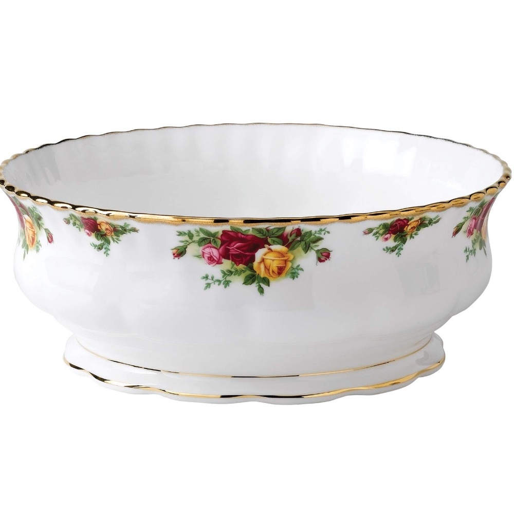 NWT - Old Country Roses - Vintage - Large Salad Bowl